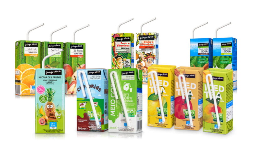 O Pingo Doce anunciou ter eliminado todas as palhinhas de plástico de todos os seus produtos de marca própria.