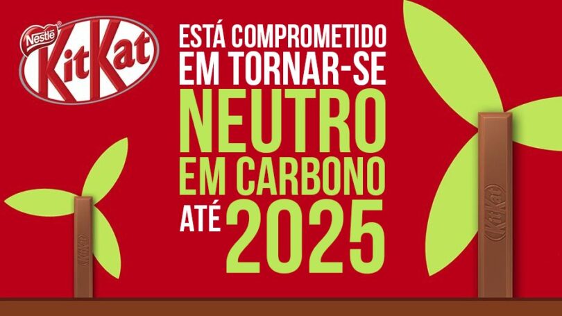 A Kitkat, uma das marcas de chocolate mais conhecidas do mundo, comprometeu-se em tornar-se neutra em carbono até 2025.
