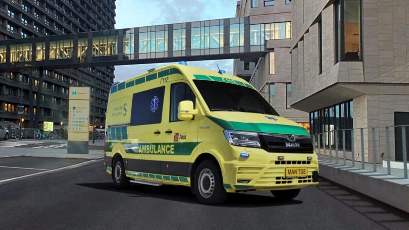 MAN assina acordo de venda de carrinhas para ambulância com Falck Danmark