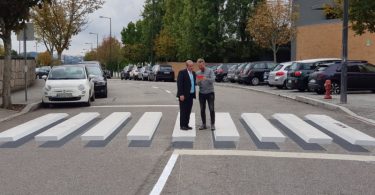 Maia testa passadeiras 3D para obrigar condutores a abrandar