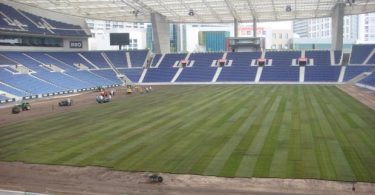 Garland transporta novo relvado do Estádio do Dragão