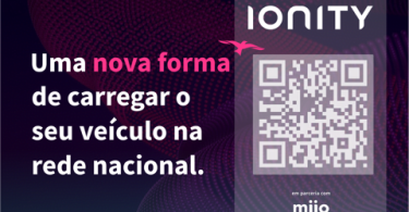 A miio anunciou a possibilidade de carregar os veículos elétricos através da leitura de um QRCode nos postos de carregamento da Ionity.