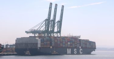 Porto de Sines recebe escala do MSC Eloane
