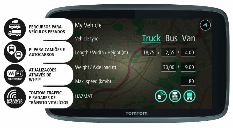 TomTom lança gama de sistemas de navegação para profissionais