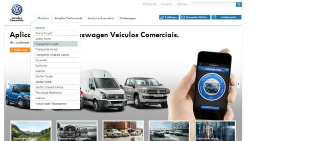 Volkswagen Veículos Comerciais lança novo site