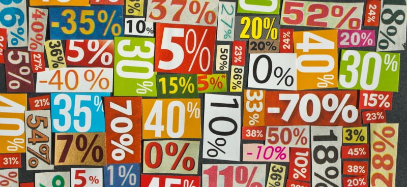 descontos e promoções ilustração