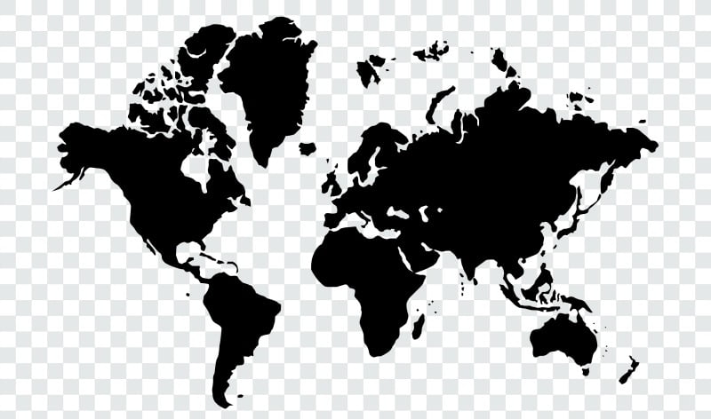 mapa mundo Logística e Transportes Hoje