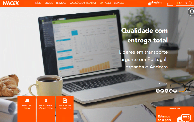 Nacex Portugal tem novo site
