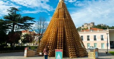 árvore de Natal de paletes