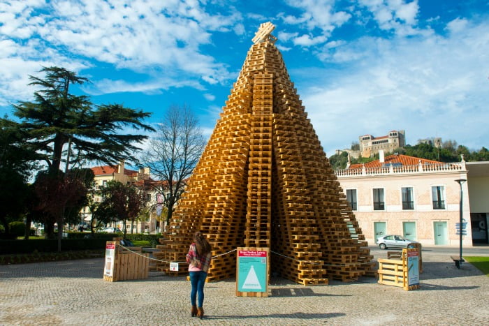 árvore de Natal de paletes