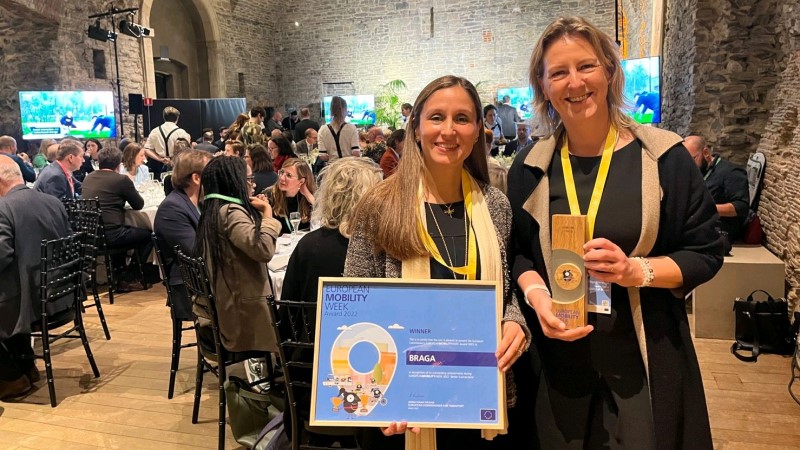Braga galardoada com prémio da Semana Europeia da Mobilidade
